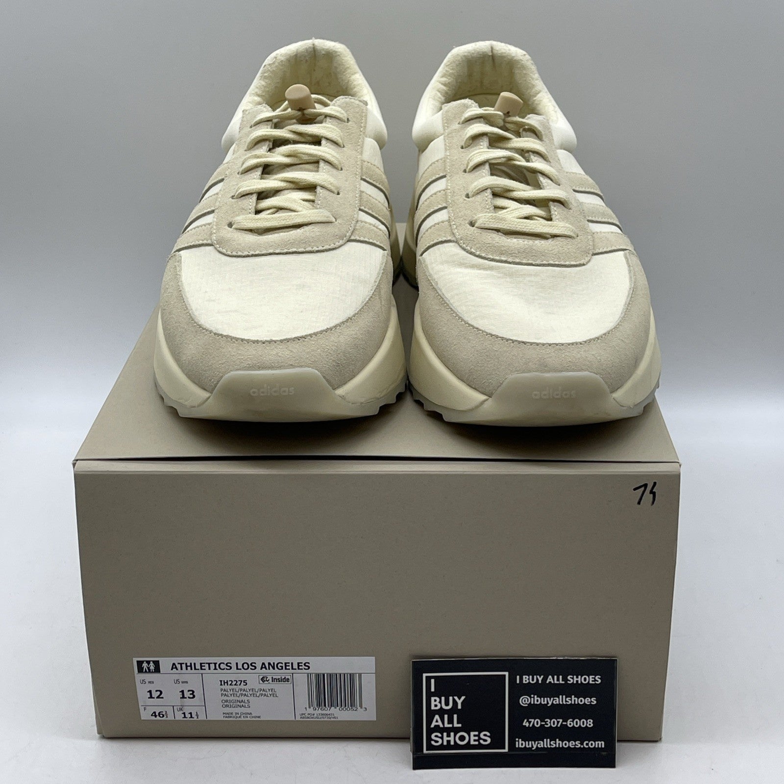 Size 12 - adidas Fear of God Athletics x Los Angeles Runner Pale Yellow (IH2275)