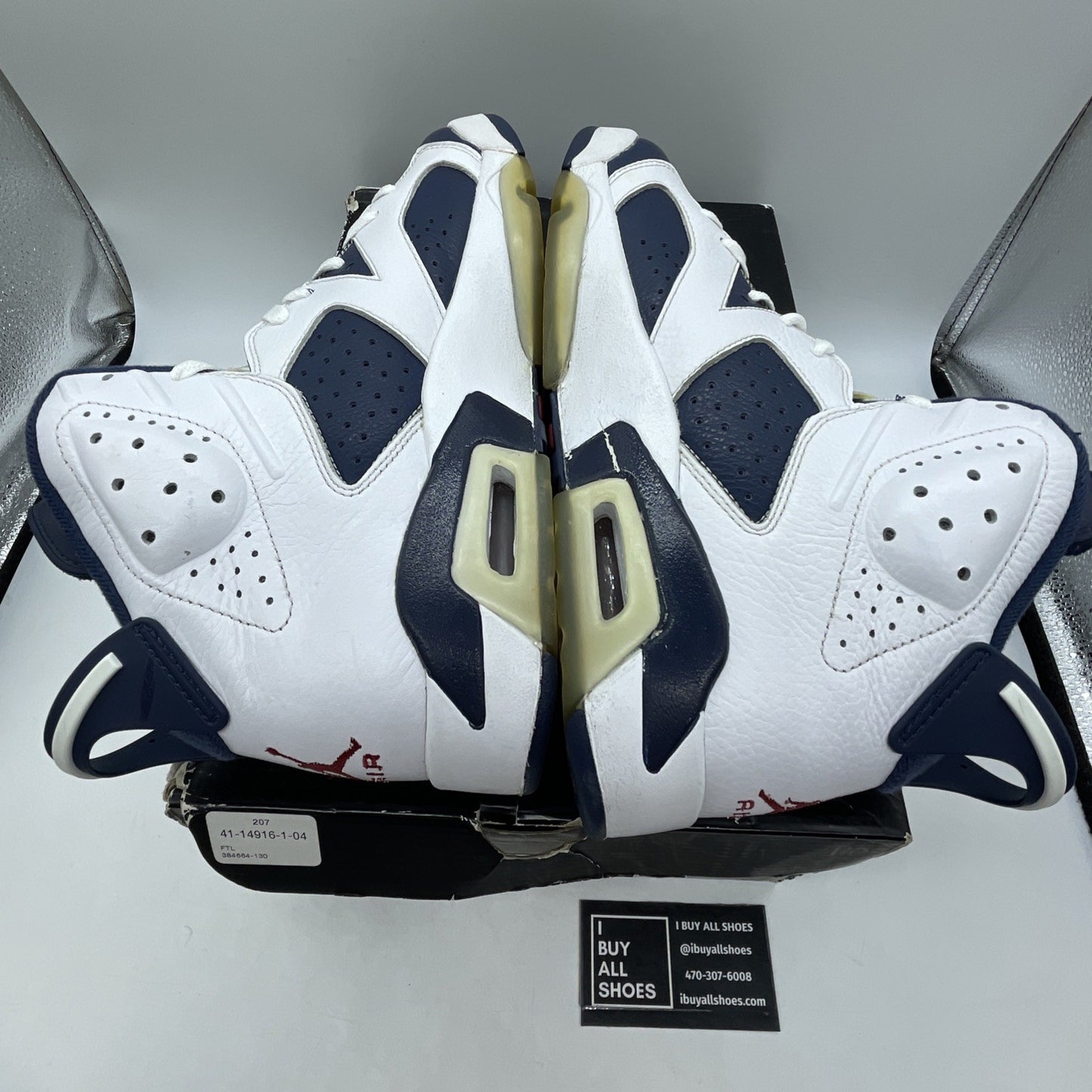Size 9.5 - Air Jordan 6 Retro 2012 Olympic (384664-130)