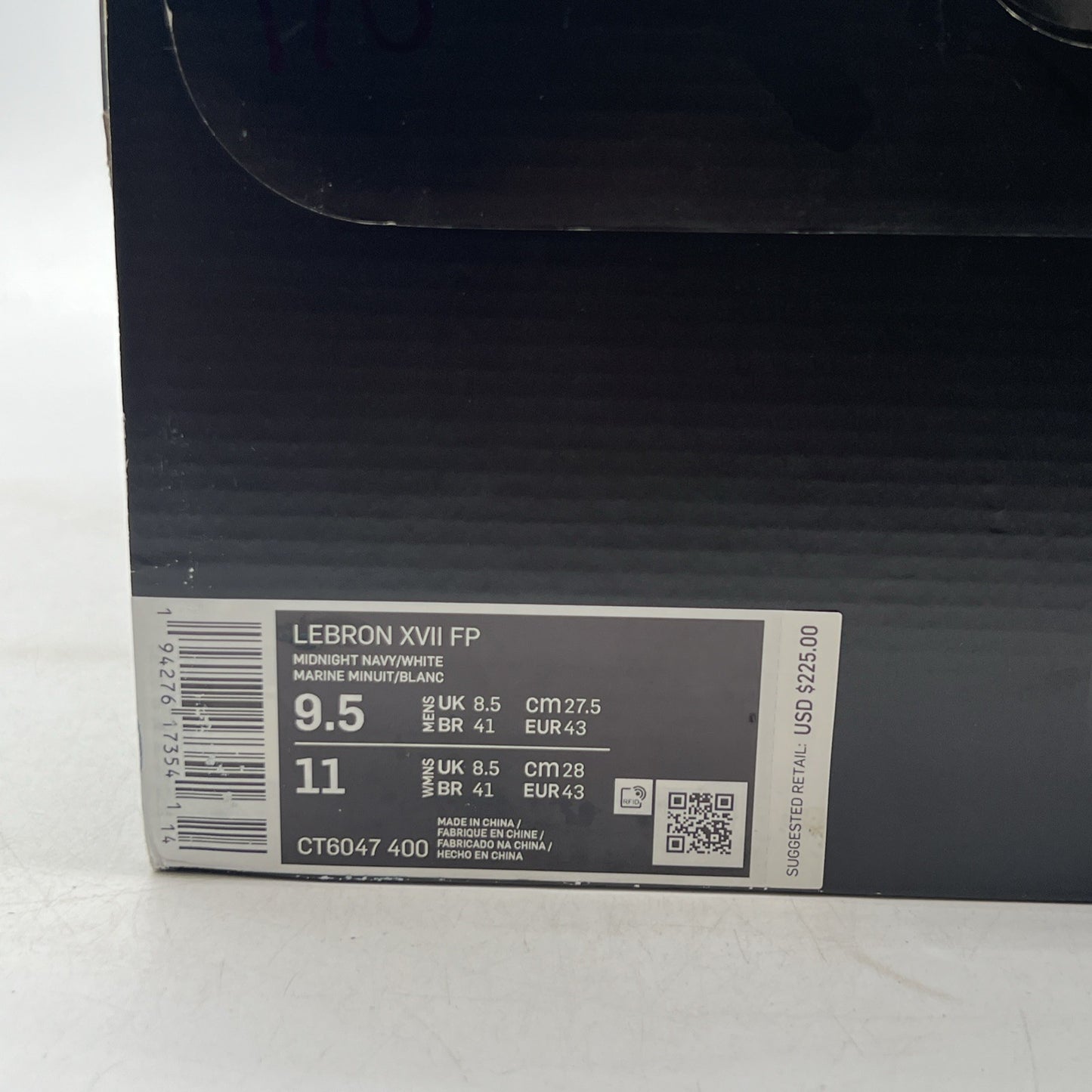 Size 9.5 - Nike LeBron 17 LeBron 4 Cold Blue Graffiti (CT6047-400)