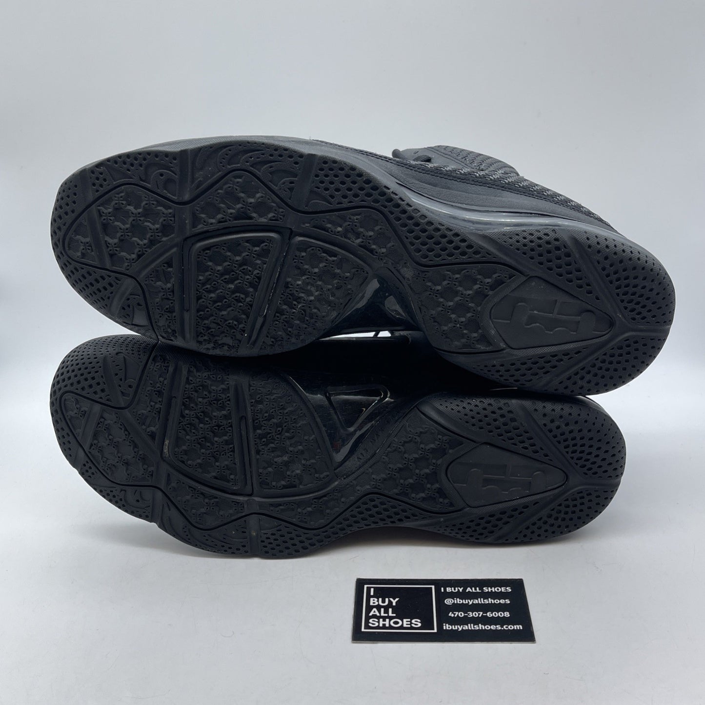 Size 13 - Nike LeBron 9 Blackout Suede Leather (469764-001)