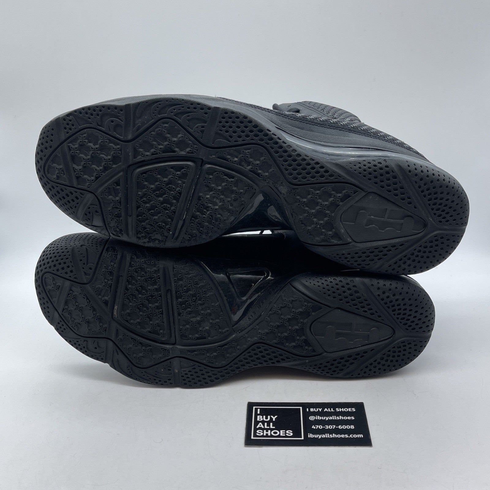 Size 13 - Nike LeBron 9 Blackout Suede Leather (469764-001)