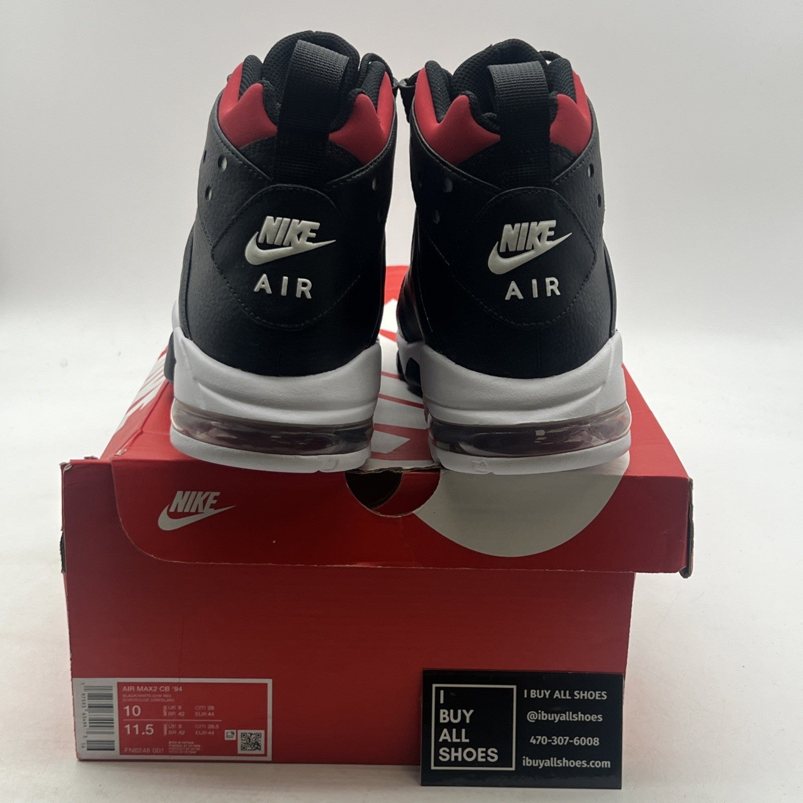 Size 10 - Nike Air Max 2 CB 94 Black Gym Red (FN6248-001)