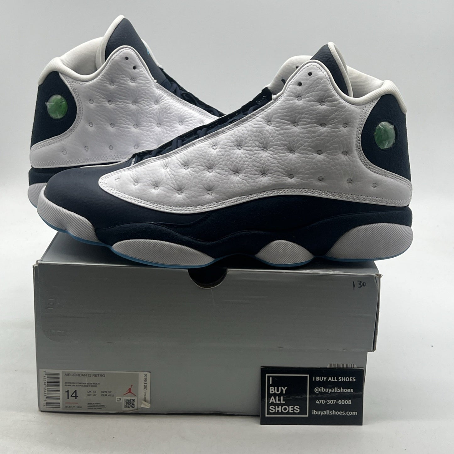 Size 14 - Air Jordan 13 Retro Obsidian (414571-144)