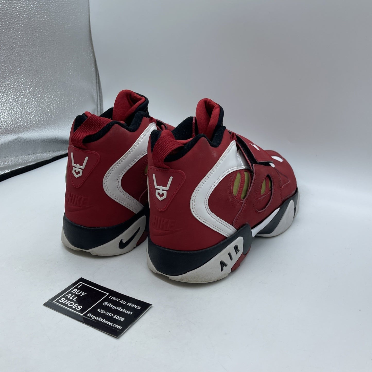 Size 13 - Nike Air Diamond Turf 2 2012 Red Gold White Suede (487658-610)