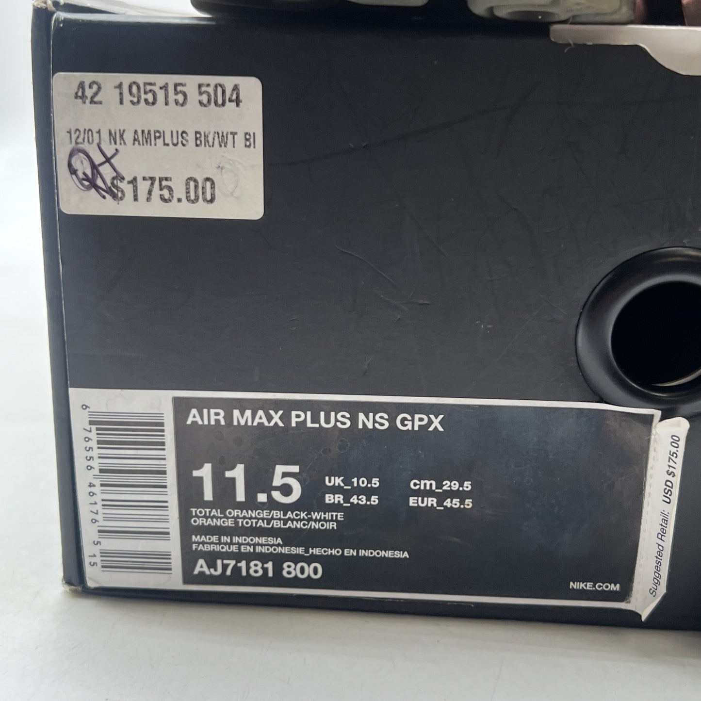Size 11.5 - Nike Air Max Plus Big Logo (AJ7181-800)