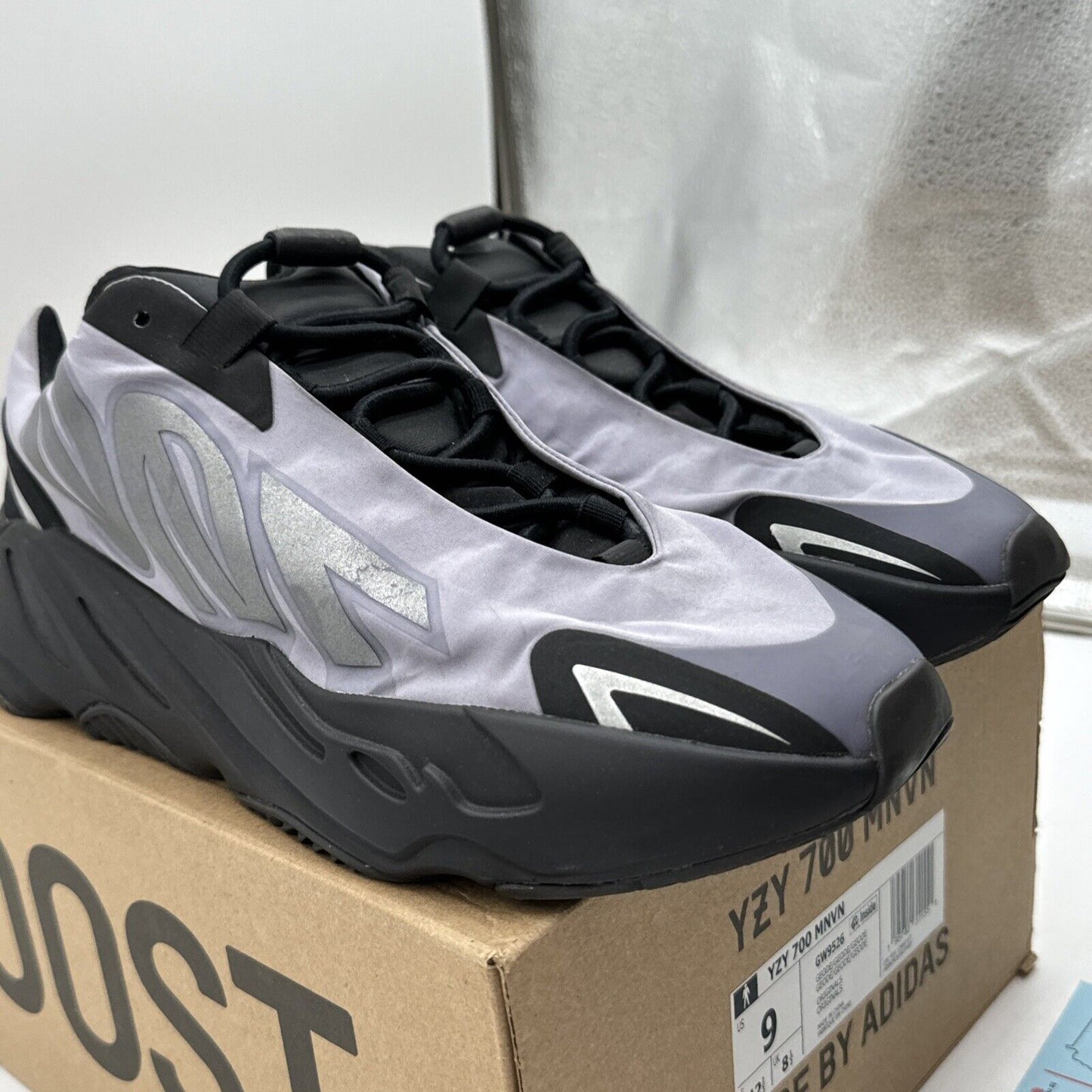 Size 9 - adidas Yeezy Boost 700 MNVN Geode Purple Comfy Boost Kanye West Shiny