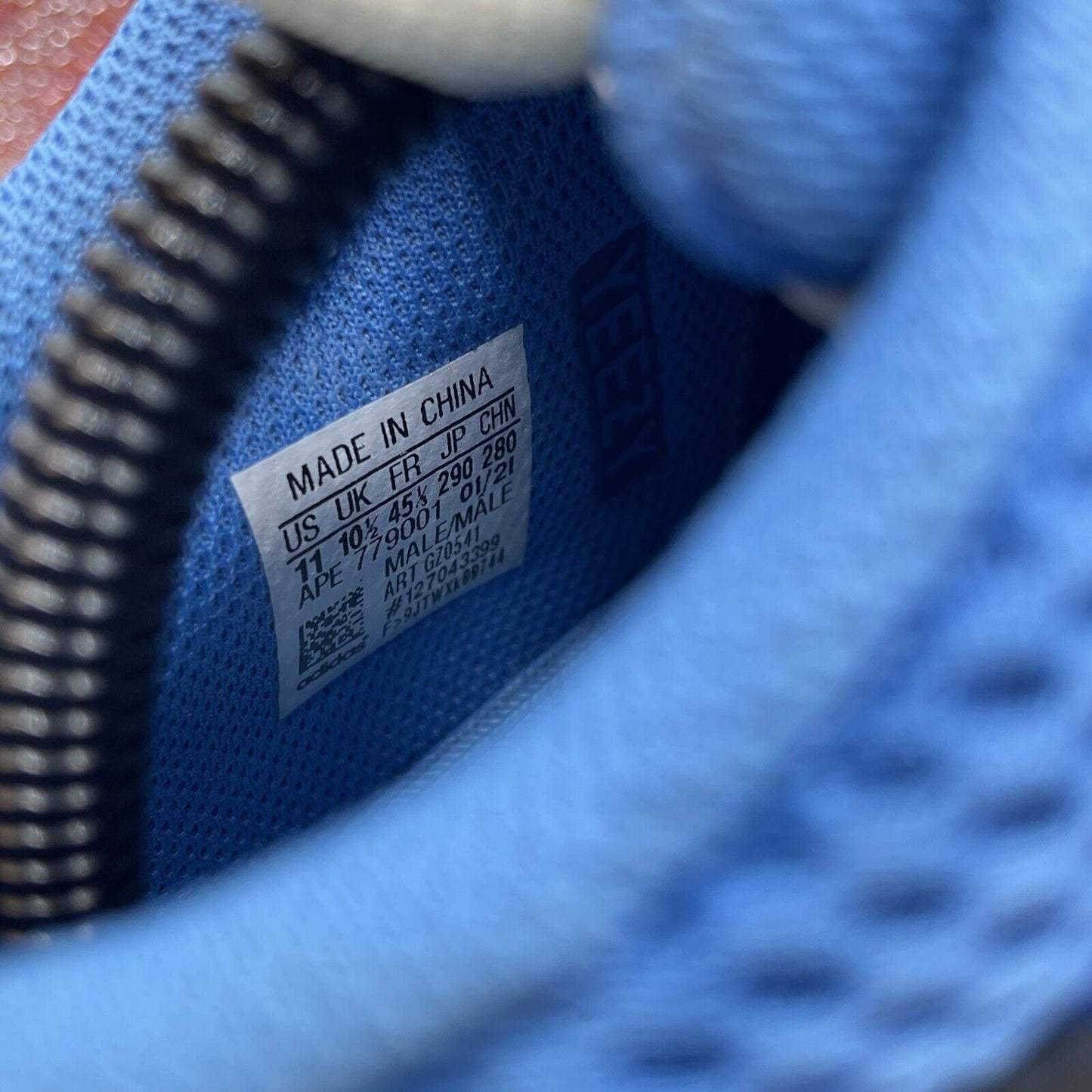 Size 11 - adidas Yeezy Boost 700 Bright Blue Suede Leather Black (GZ0541)