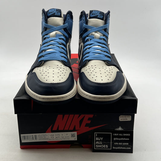 Size 13 - Air Jordan 1 Retro OG High Obsidian UNC 2019 (555088-140)