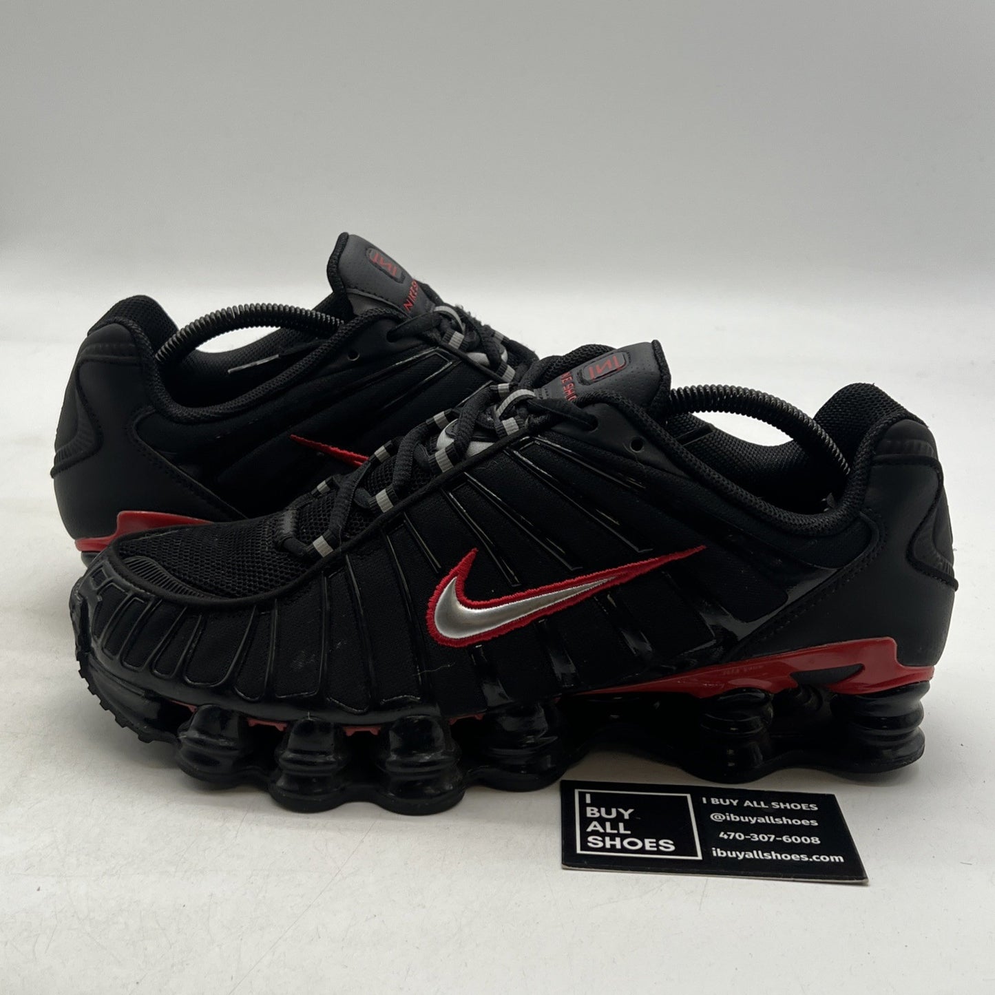 Size 9.5 - Nike Shox TL Black University Red (CN0151-003)