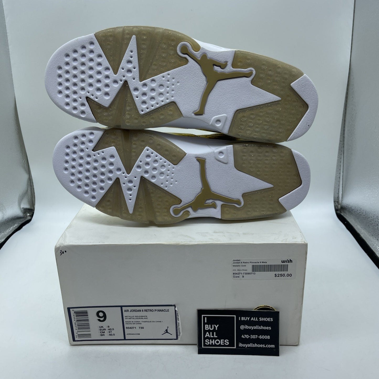 Size 9 - Air Jordan 6 Retro Pinnacle (854271-730)