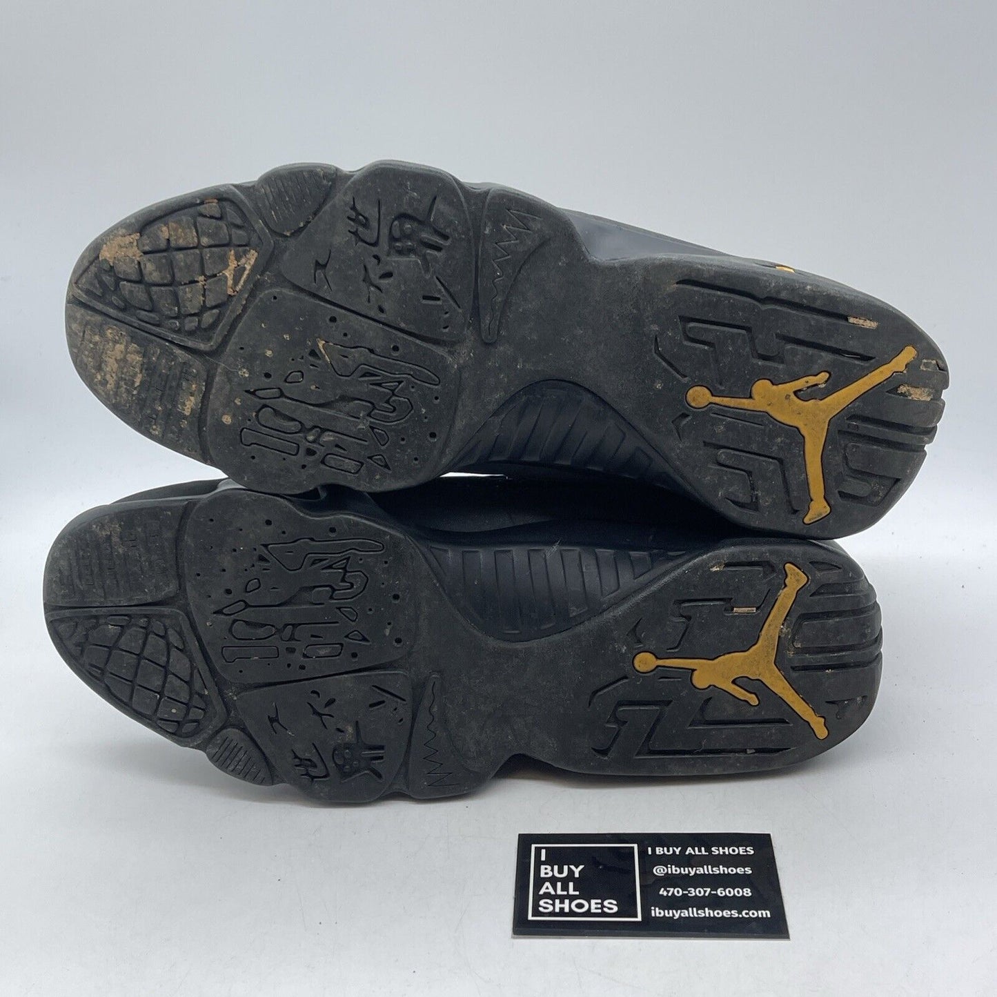 Size 11.5 - Jordan 9 Retro Black Grey Yellow Suede Leather (CT8019-070)