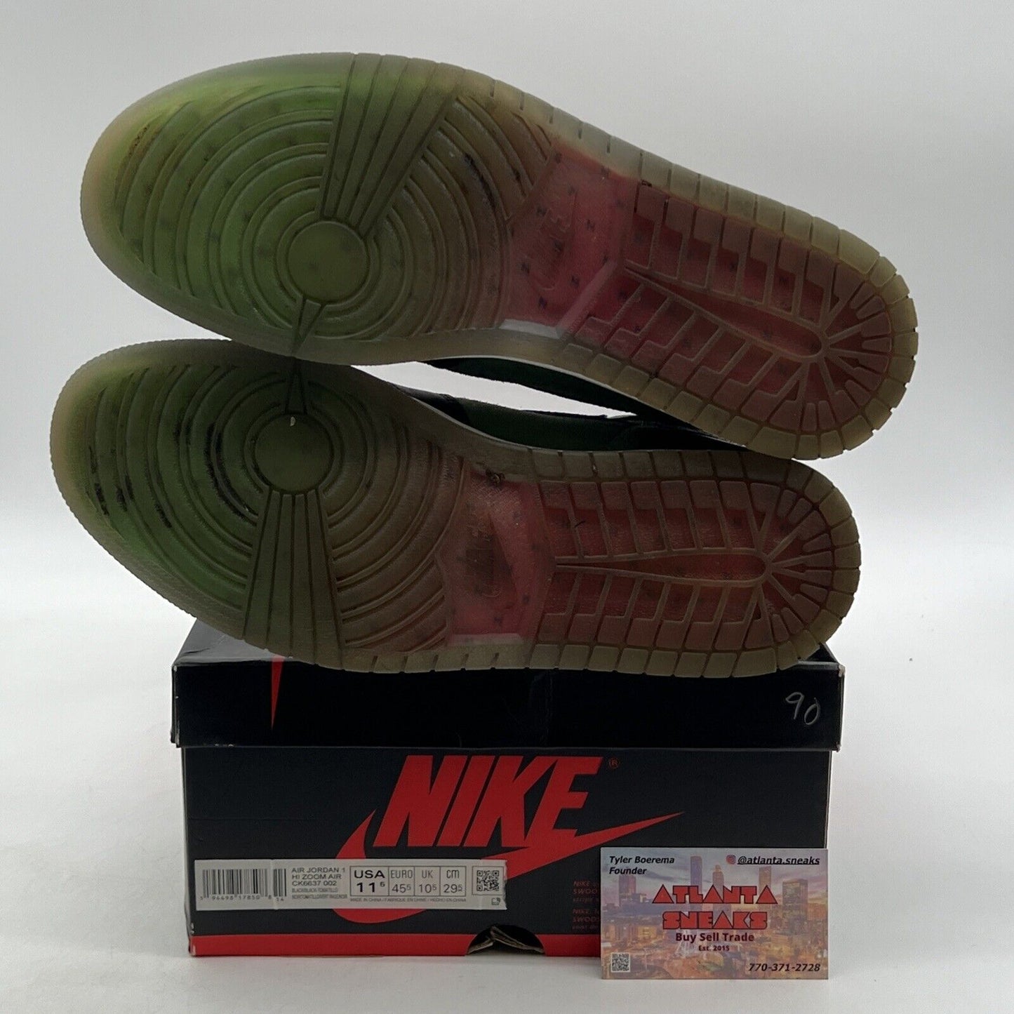 Size 11.5 - Air Jordan 1 Zoom High Zen Green (CK6637-002)