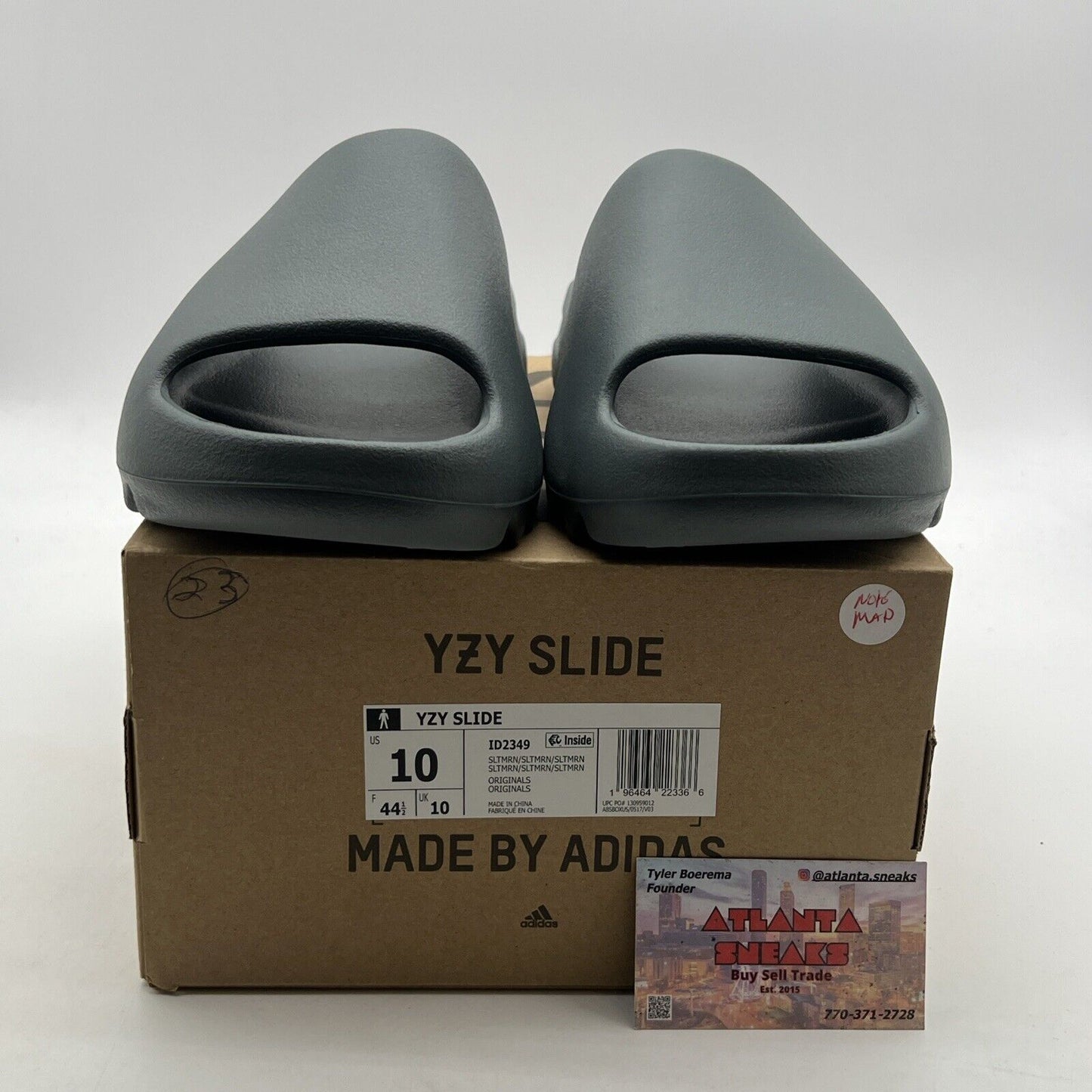 Size 10 - Adidas Yeezy Slide Slate Marine (ID2349)