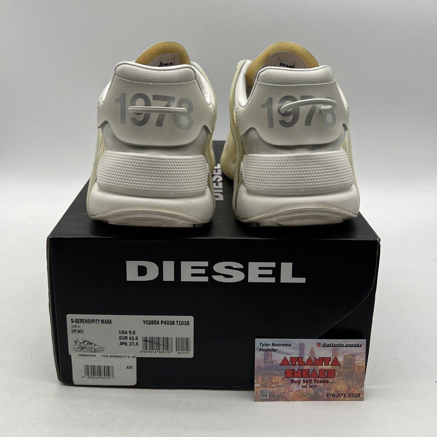 Size 9.5 - Diesel Shoes Serendipity Mask Running Sneakers (Y02654-P4038-T1016)