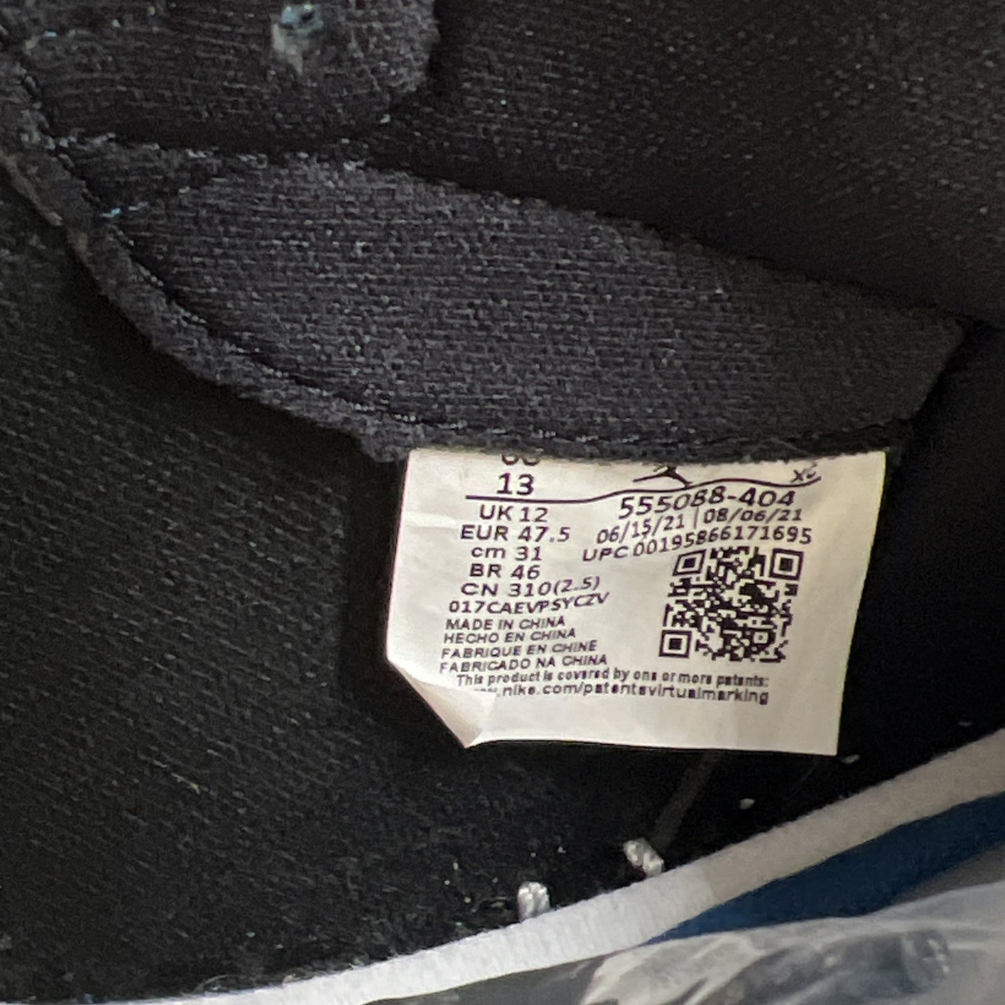 Size 13 - Air Jordan 1 Retro OG High Dark Marina Blue (555088-404)