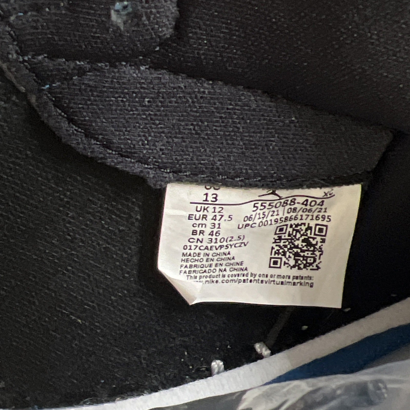 Size 13 - Air Jordan 1 Retro OG High Dark Marina Blue (555088-404)