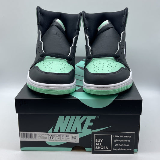 Size 12 - Air Jordan 1 Retro OG High Green Glow White Black (DZ5485-130)