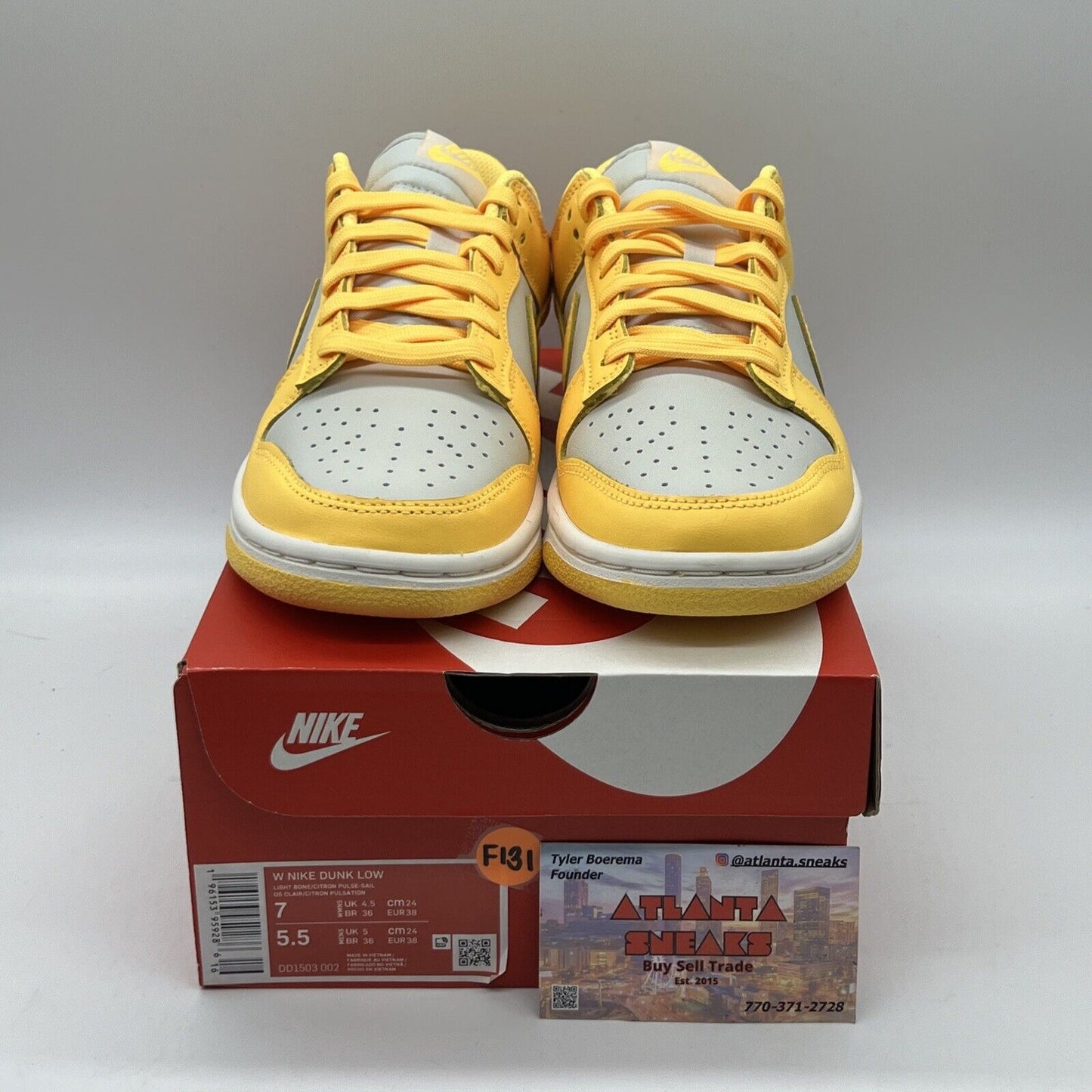 Size 7 - Nike Dunk Low Citron Pulse W Brand New Og All