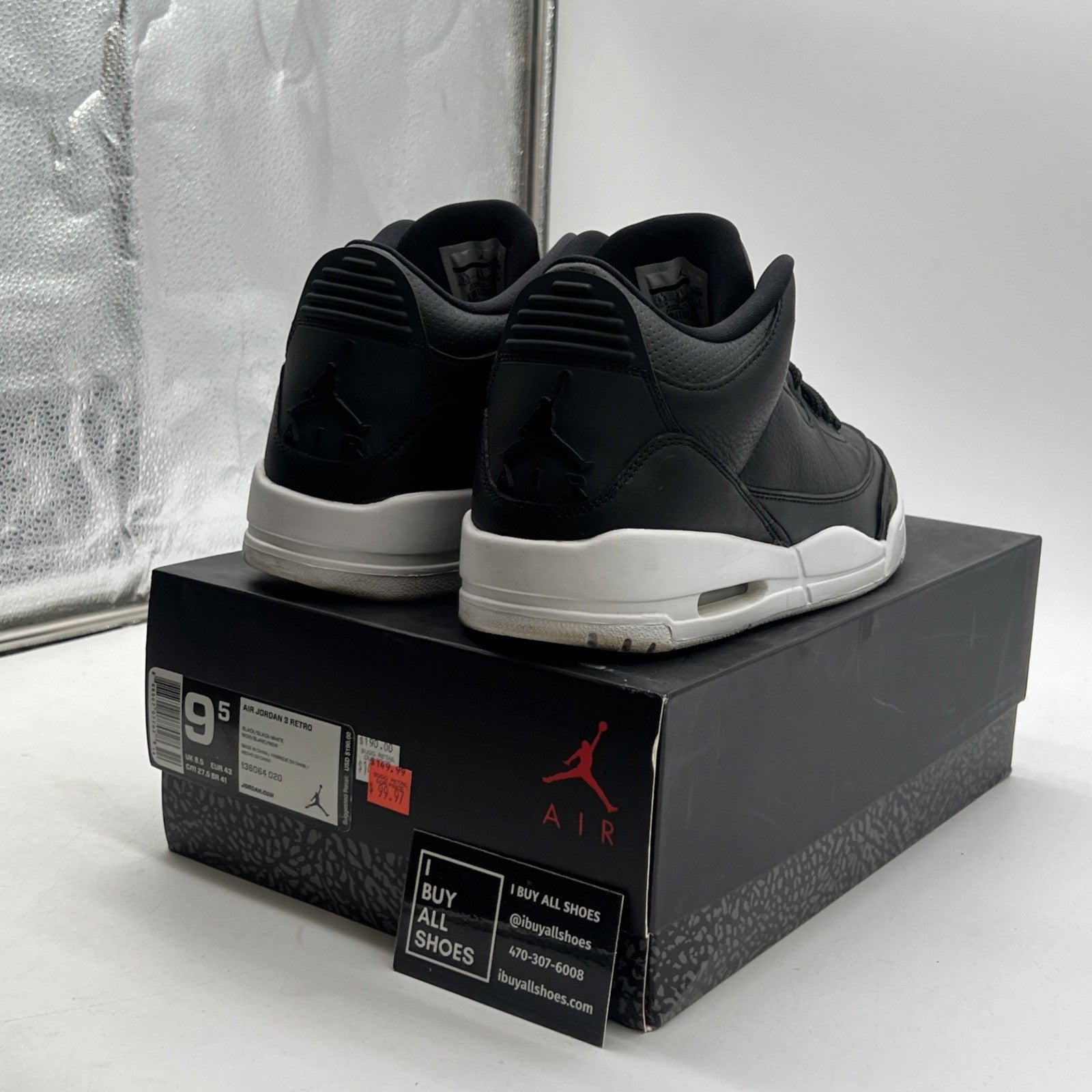 Size 9.5 - Air Jordan 3 Retro Cyber Monday (136064-020)