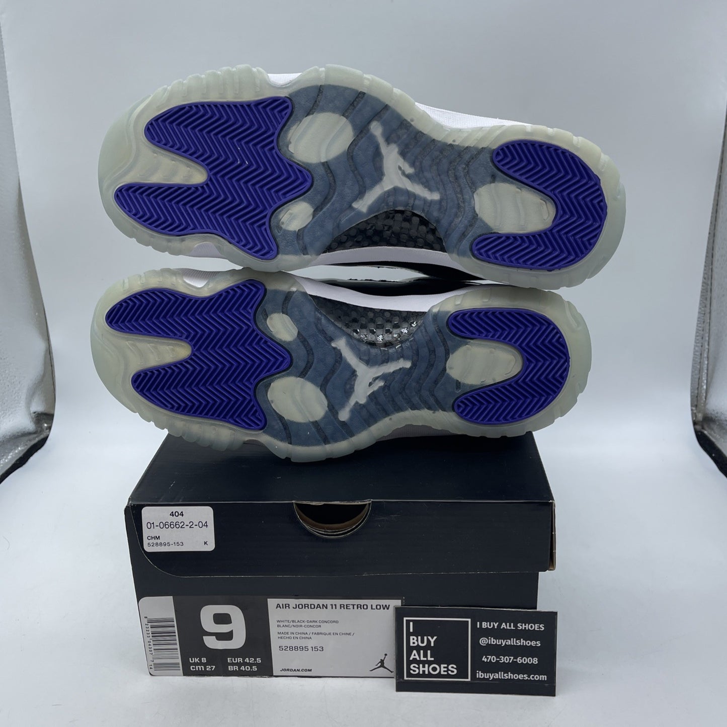 Size 9 - Air Jordan 11 Retro Low Concord (528895-153)