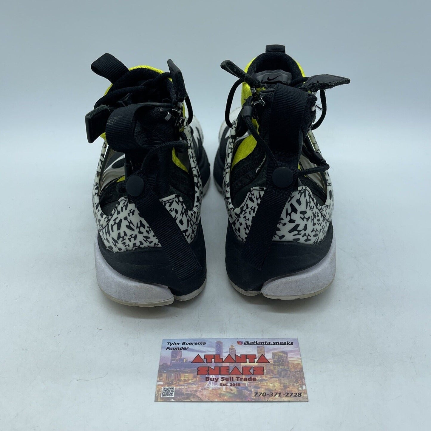 Size 8 - Nike Acronym x Air Presto Mid Dynamic Yellow Leather Suede (AH7832-100)