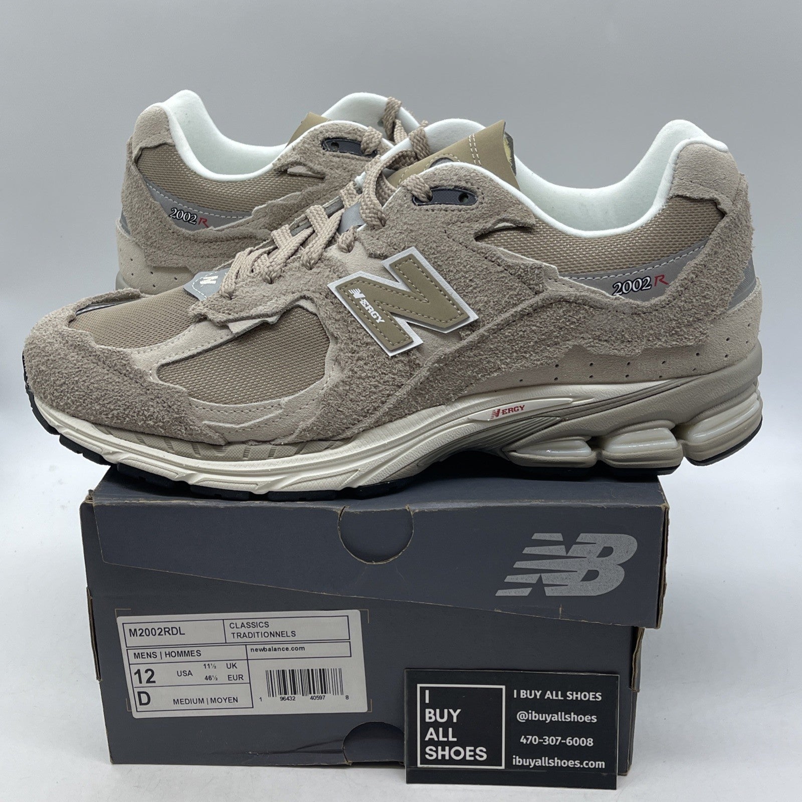 Size 12 - New Balance 2002R Protection Pack Driftwood (M2002RDL)
