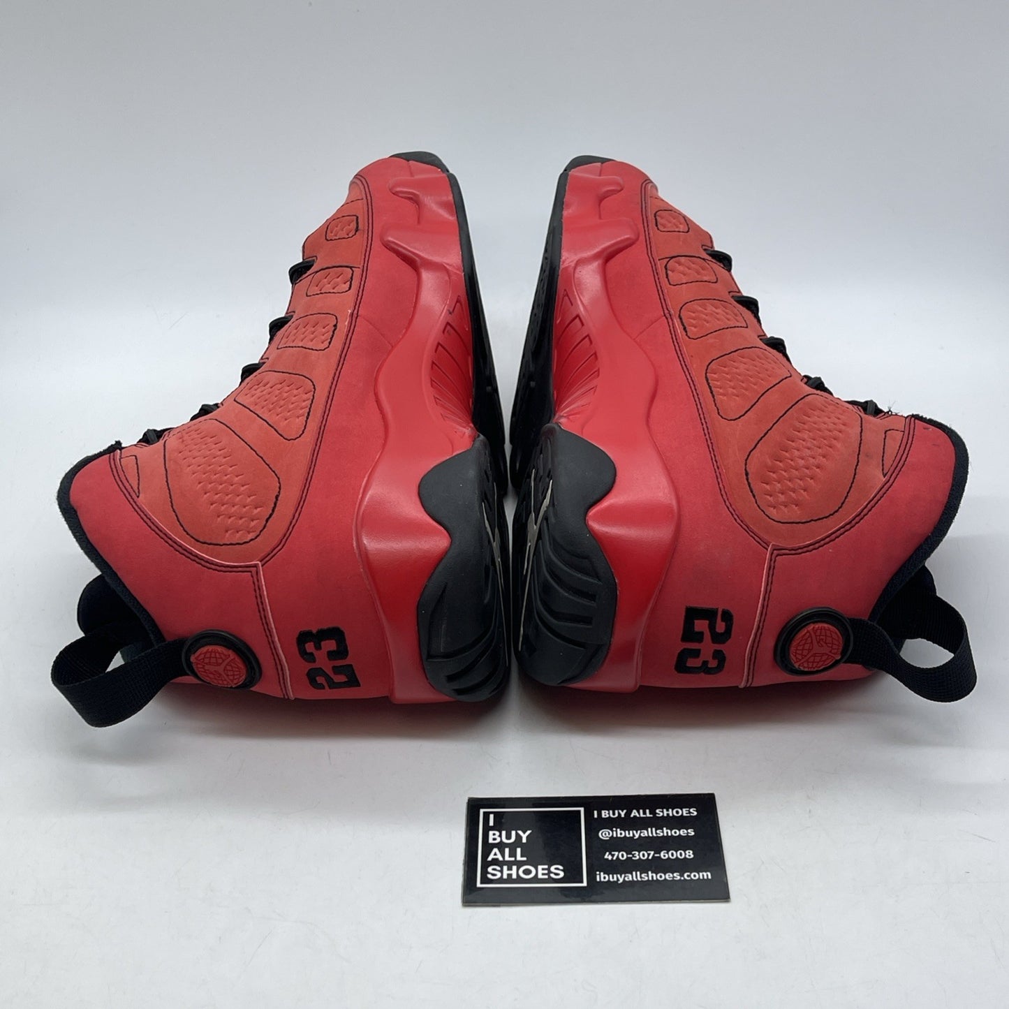 Size 13 - Air Jordan 9 Retro Motorboat Jones Black Red Suede (302370-645)