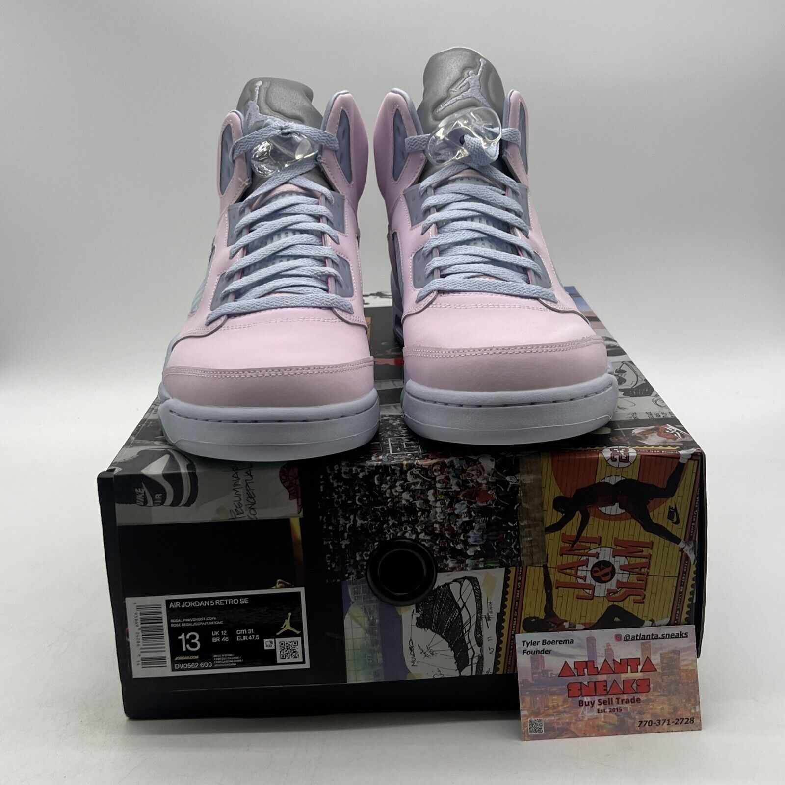 Size 13 - Jordan 5 Easter 2022 Pink Blue Leather (DV0562-600)