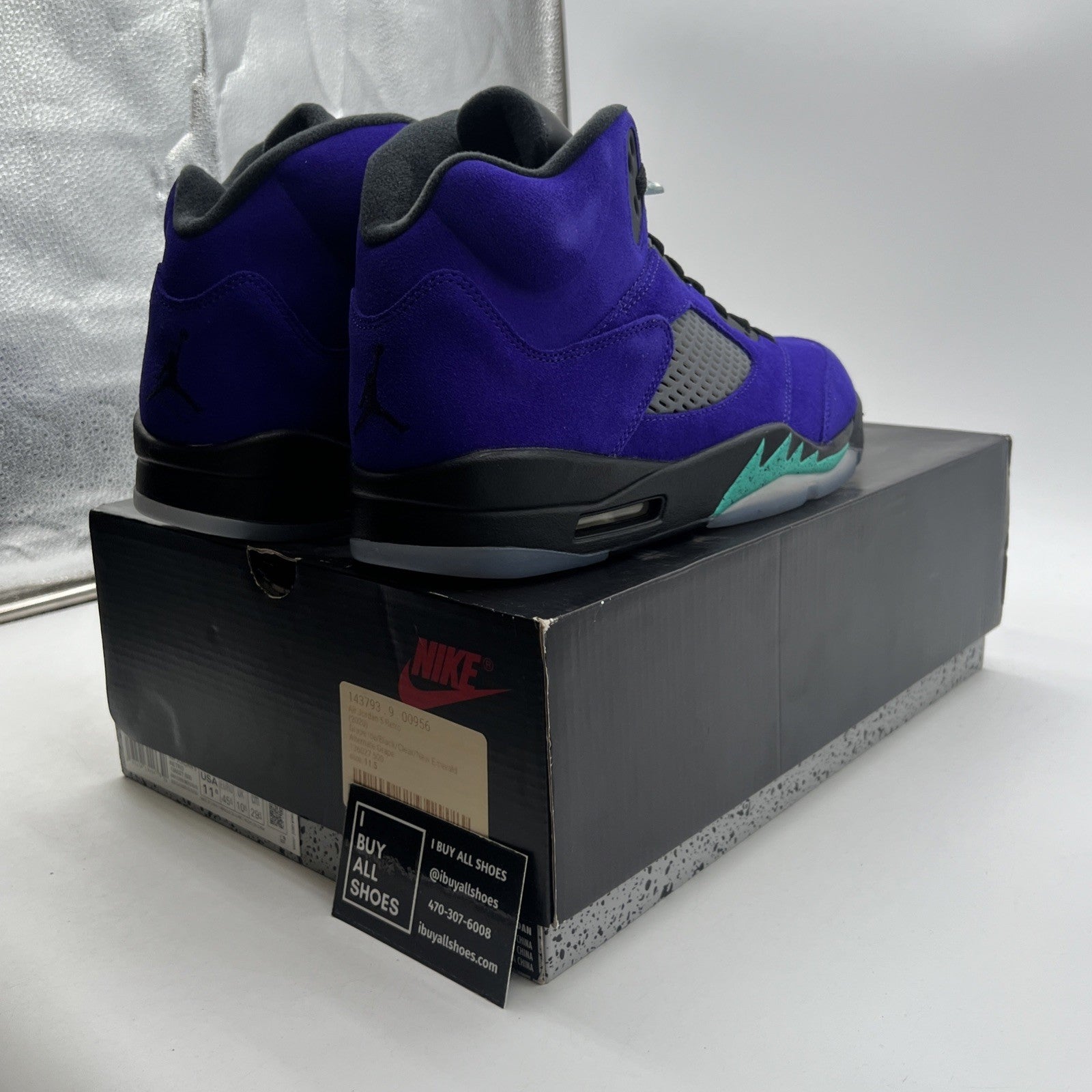 Size 11.5 - Air Jordan 5 Retro Alternate Grape 2020 (136027-500)