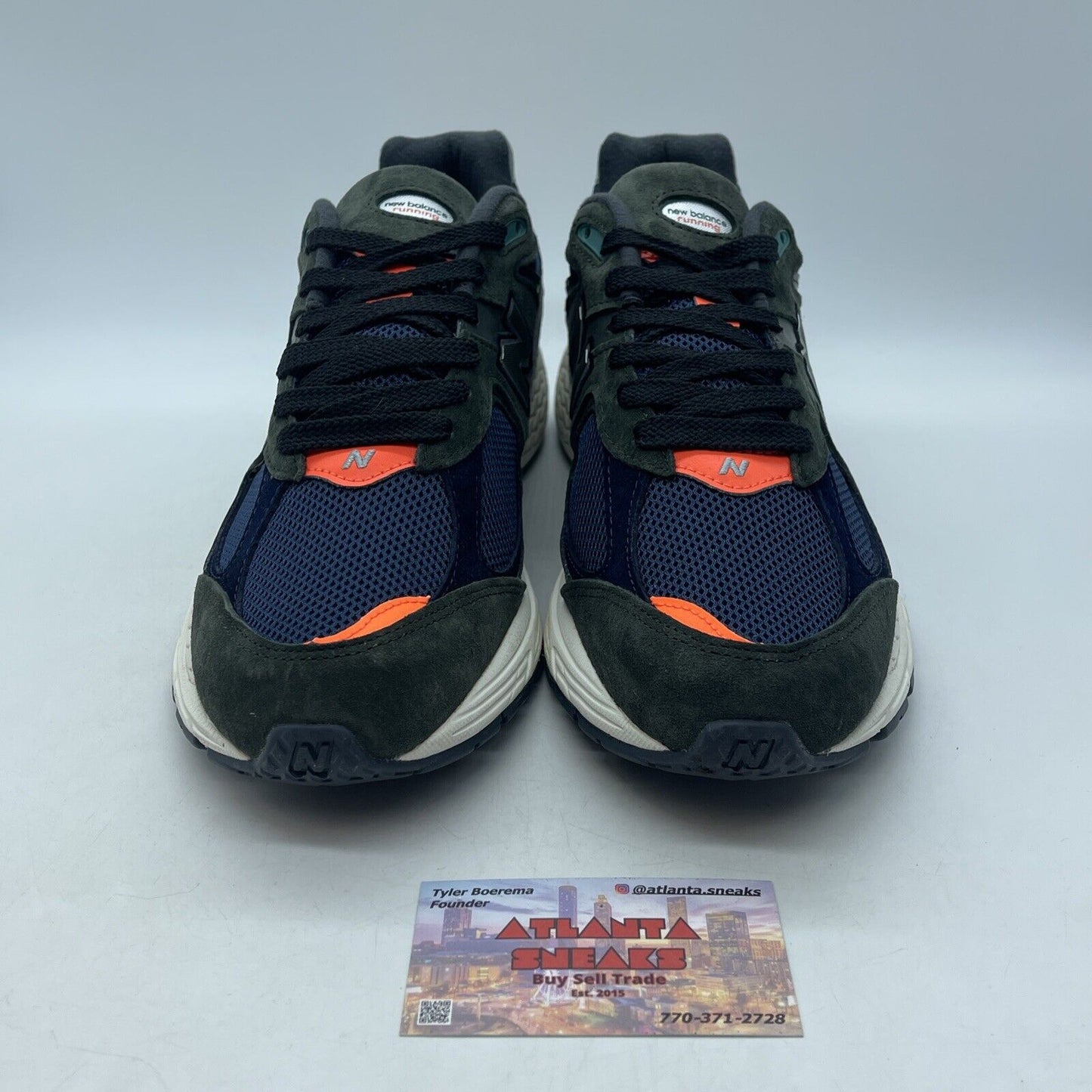 Size 11 - New Balance 2002 Defense Green Natural Indigo Blue Suede (ML2002RF)