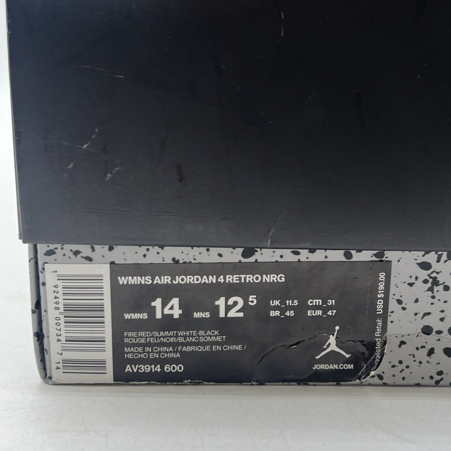 Size 14 - Air Jordan 4 Retro NRG Singles Day W (AV3914-600)