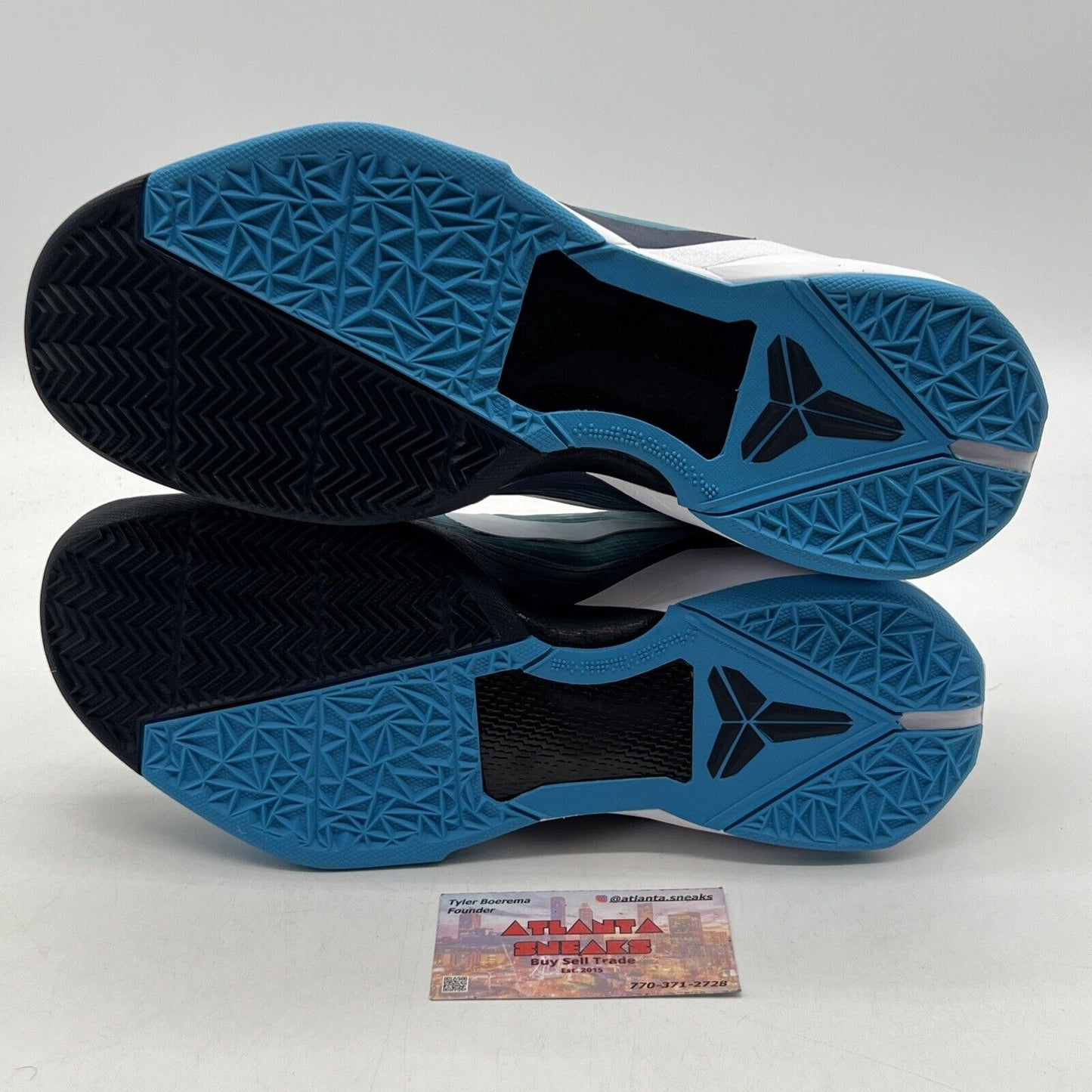 Size 11 - Nike Zoom Kobe 7 System Shark White Blue (488371-401)