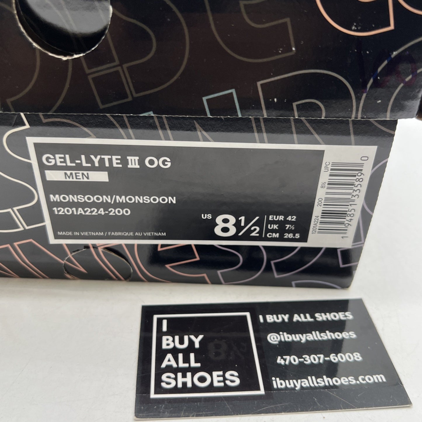 Size 8.5 - ASICS Ronnie Fieg x Gel Lyte 3 OG The Palette Monsoon (1201A224-200)
