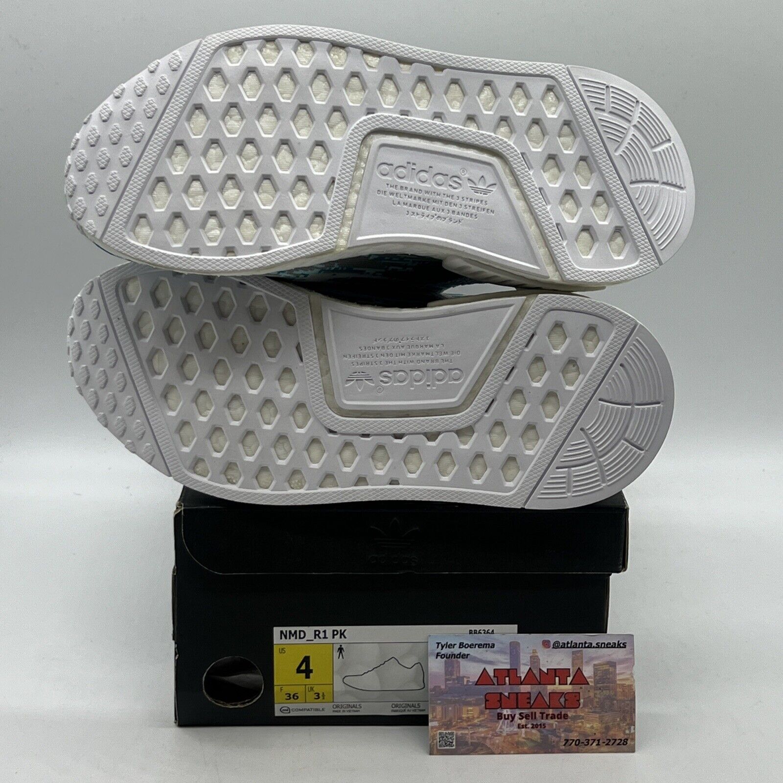 Size 4 - adidas Sneakersnstuff x NMD_R1 Primeknit Datamosh Brand New Og All DS