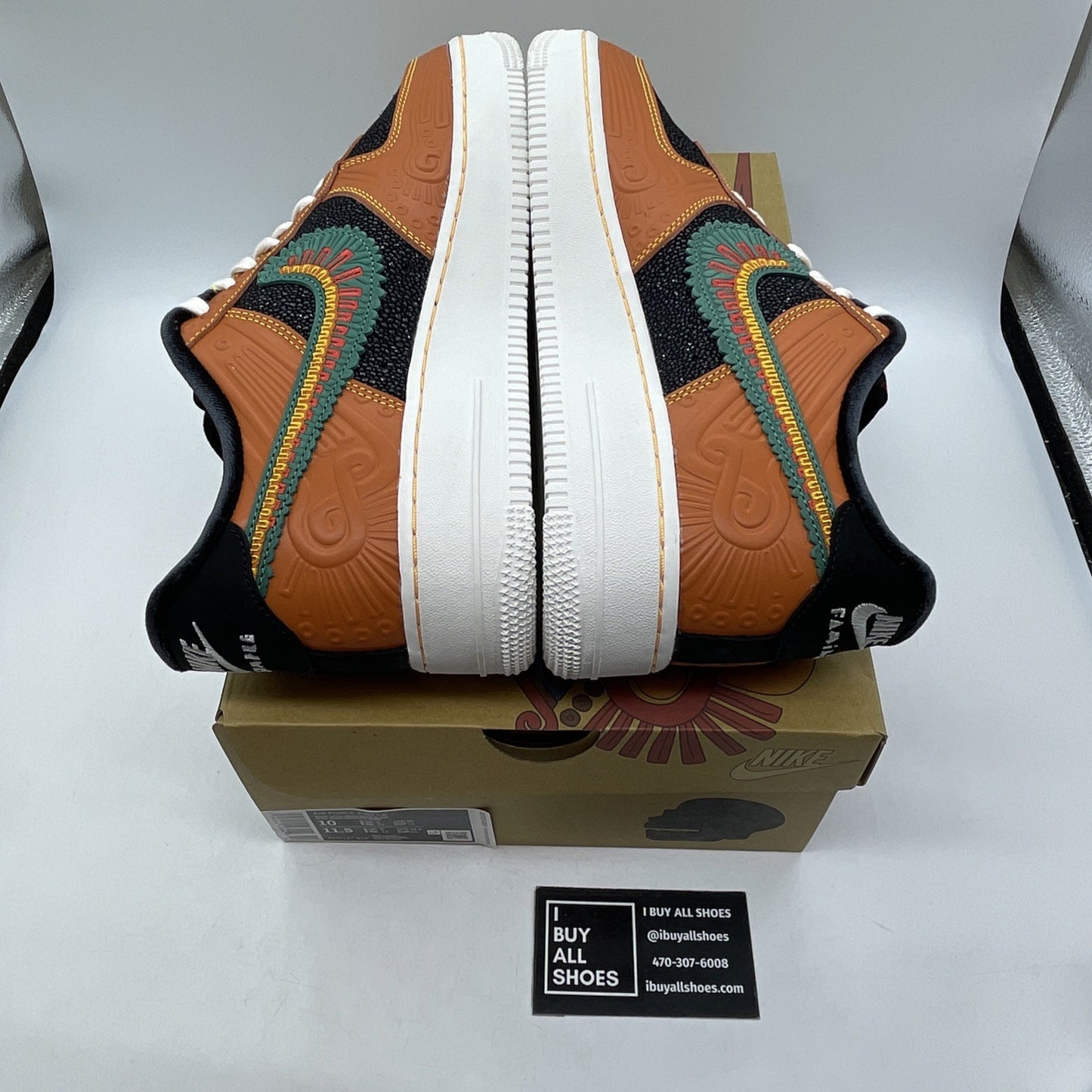 Size 10 - Nike Air Force 1 '07 LX SiEMPRE Familia Orange Black (DO2157-816)