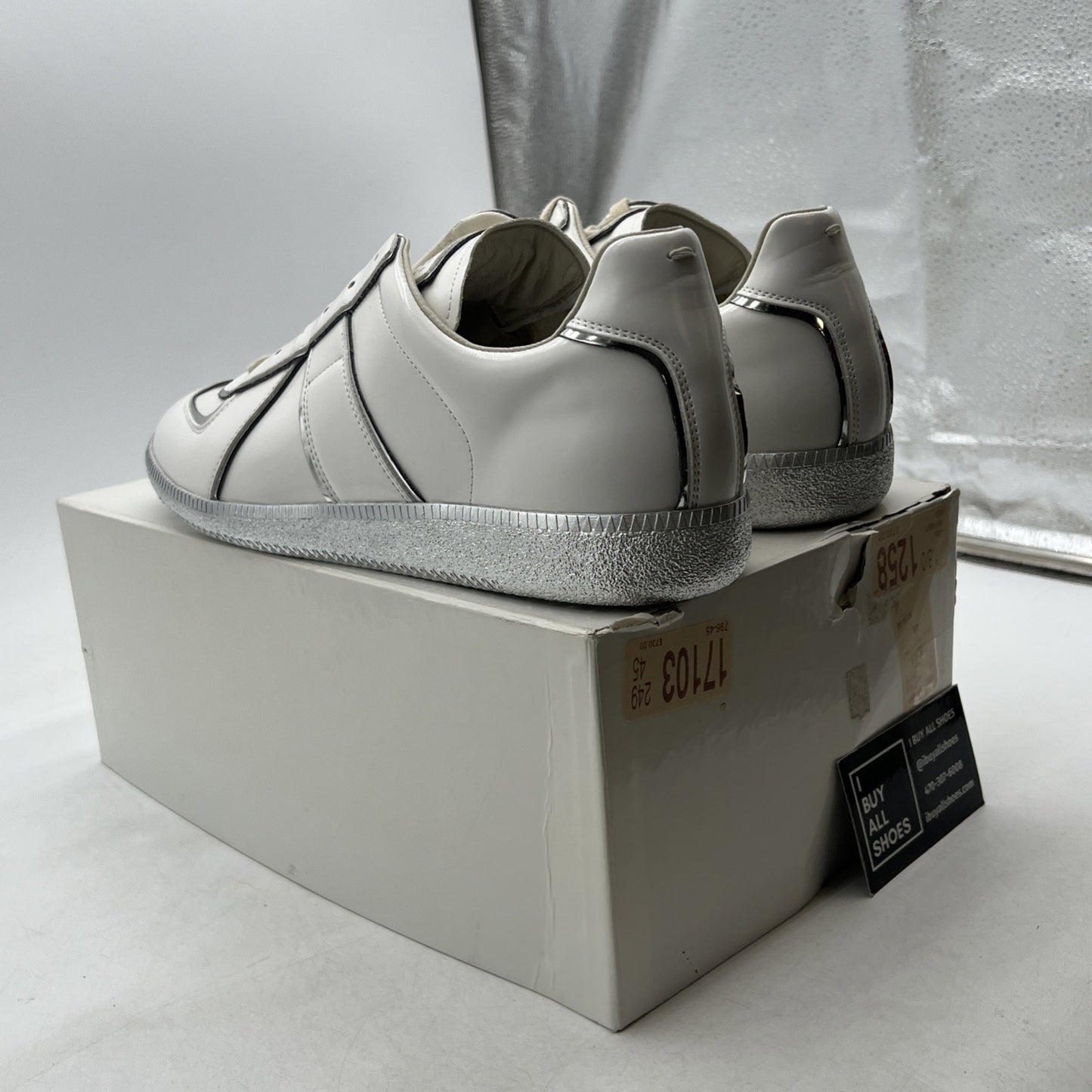 Size 45 - MAISON MARGIELA 22 low silver sole sneakers