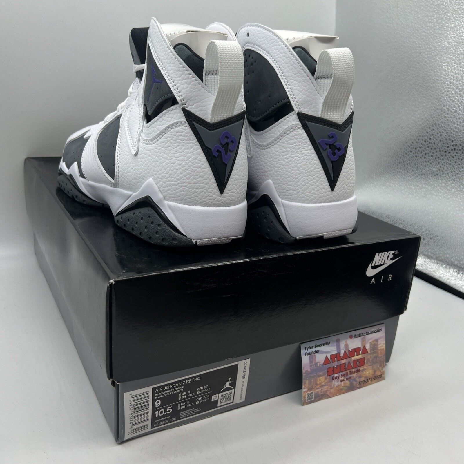 Size 9 - Jordan 7 Grey/White Brand New Og All Flint White