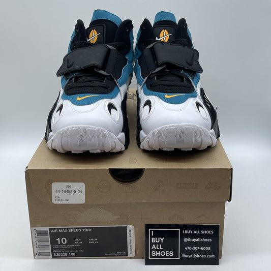 Size 10 - Nike Air Max Speed Turf Dan Marino Black Suede Leather (525225-100)
