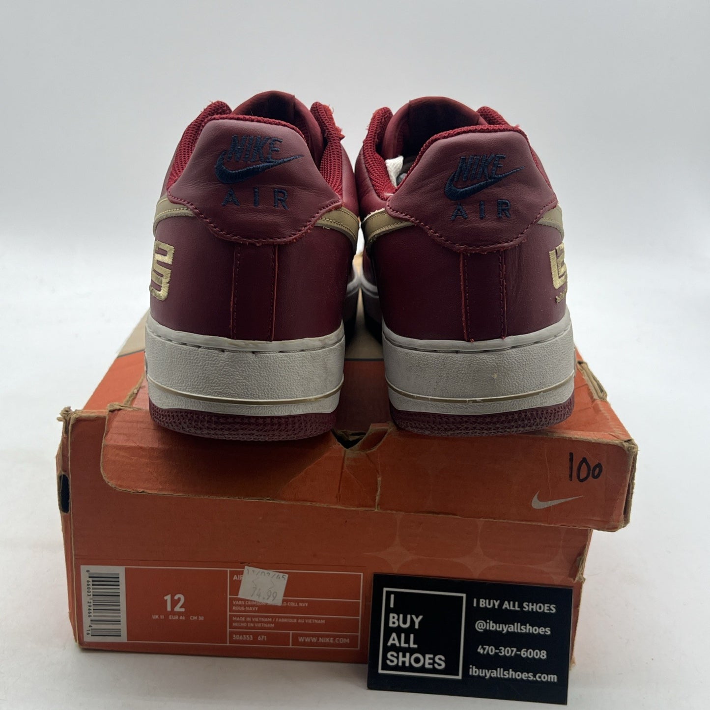 Size 12 - Nike Air Force 1 Low LeBron James (306353-671)