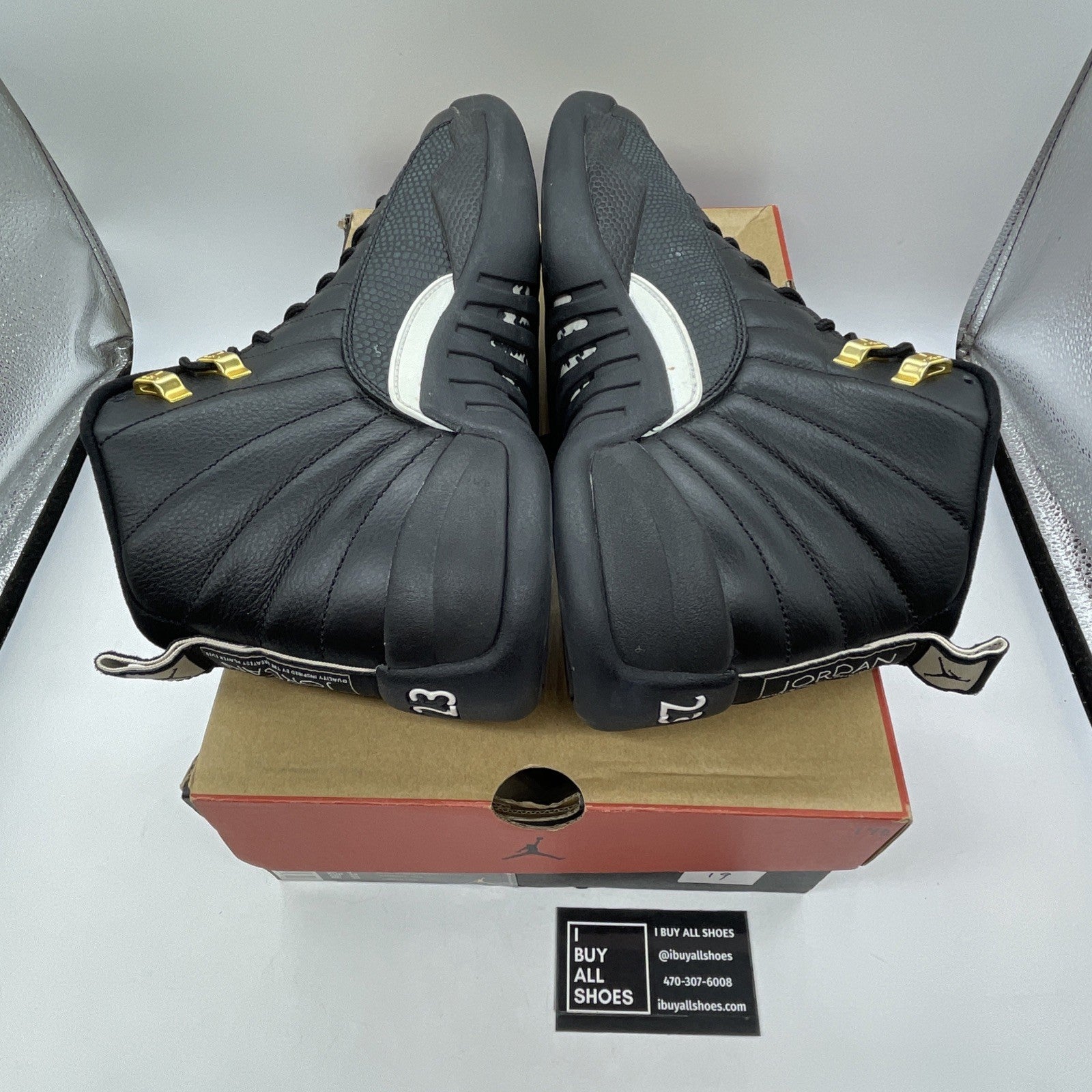Size 10 - Air Jordan 12 Retro The Master Black White Suede Leather (130690-013)