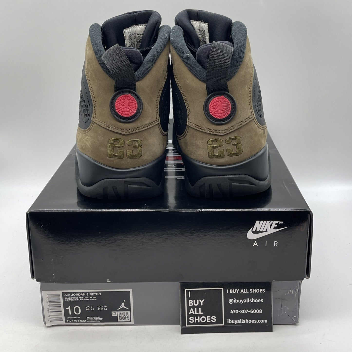 Size 10 - Air Jordan 9 Retro 2024 Olive (HV4794-030)