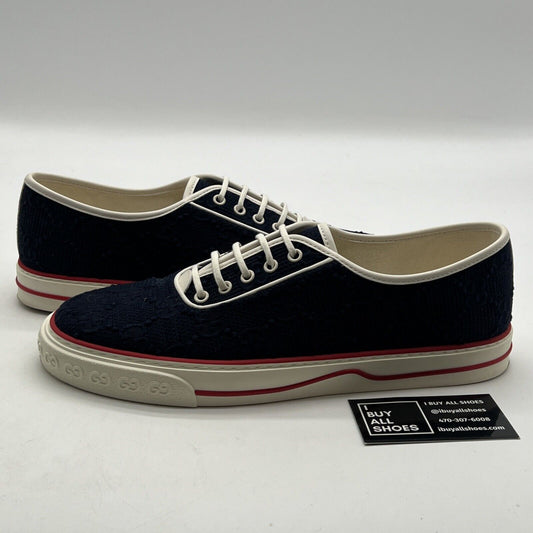 Size 10G - Gucci GG Tennis 1977 Sneaker Shoes Navy White