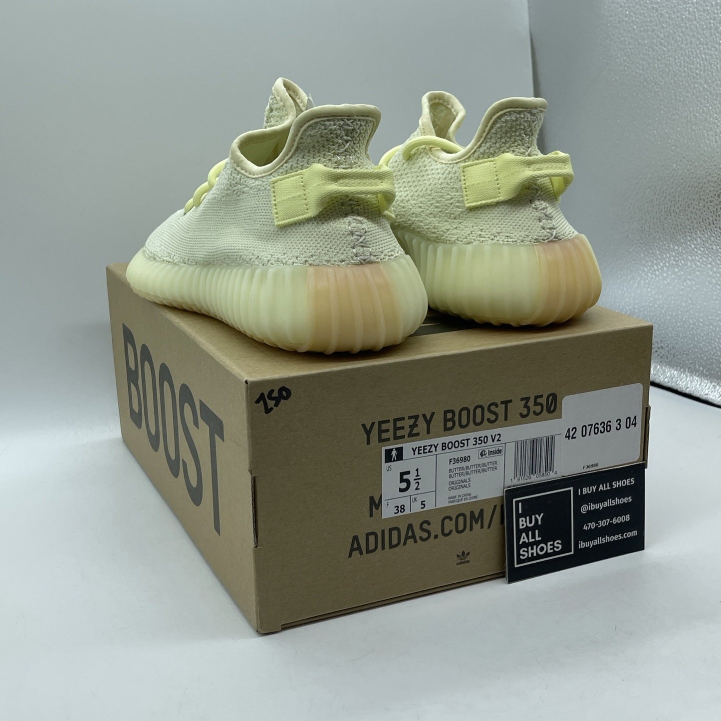 Size 5.5 - adidas Yeezy Boost 350 V2 Butter Yellow Suede (F36980)