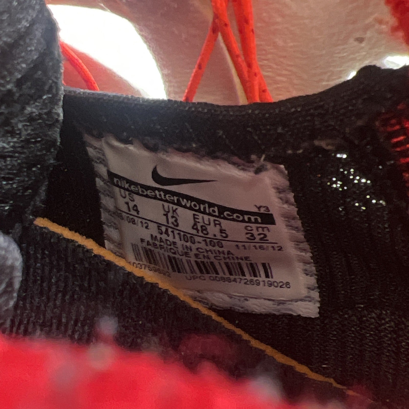 Size 14 - Nike LeBron 10 Heat Home (541100-100)