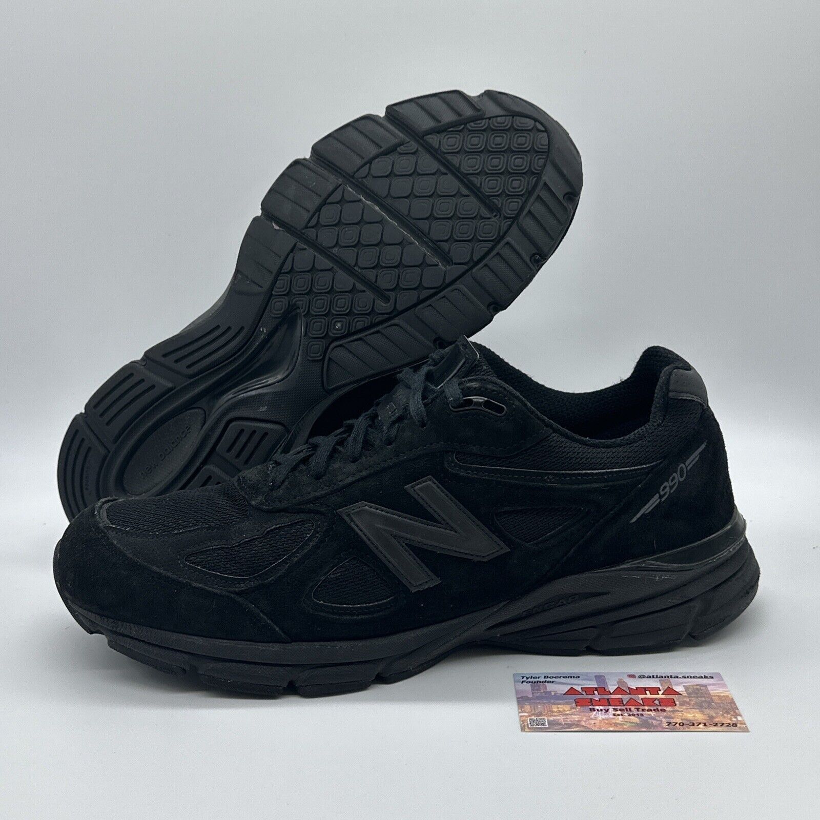 Size 12.5 - New Balance 990 Black - M990BB4