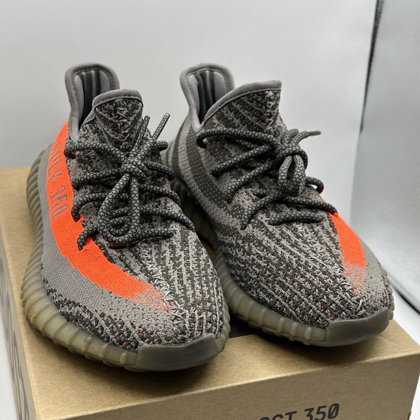 Size 8 - adidas Yeezy Boost 350 V2 Beluga OG 2016 release RARE orange Grey Comfy