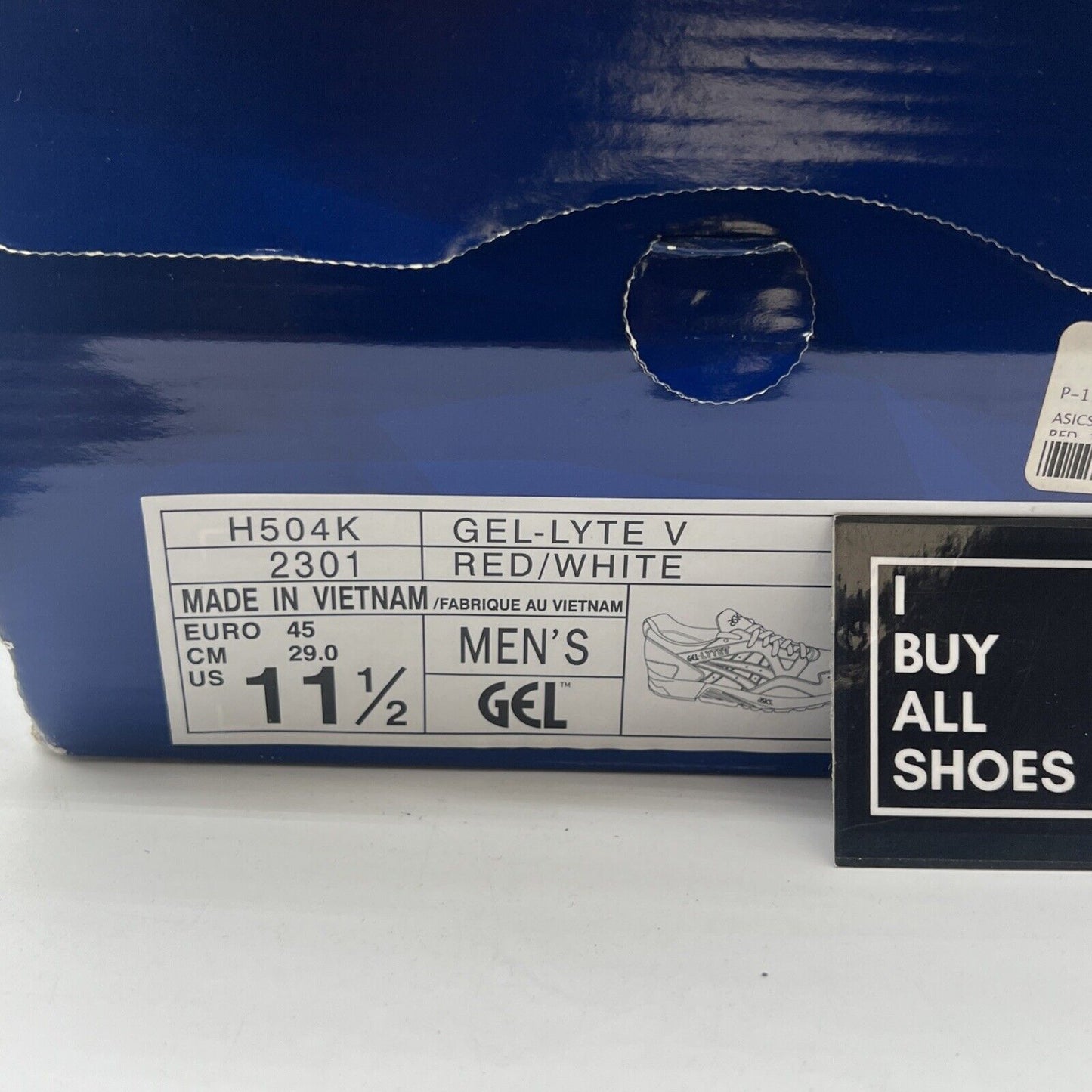Size 11.5 - ASICS GEL-LYTE V Valentine's Day 4 H556L BE MINE W