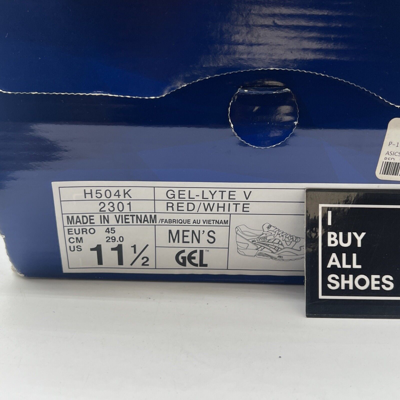 Size 11.5 - ASICS GEL-LYTE V Valentine's Day 4 H556L BE MINE W