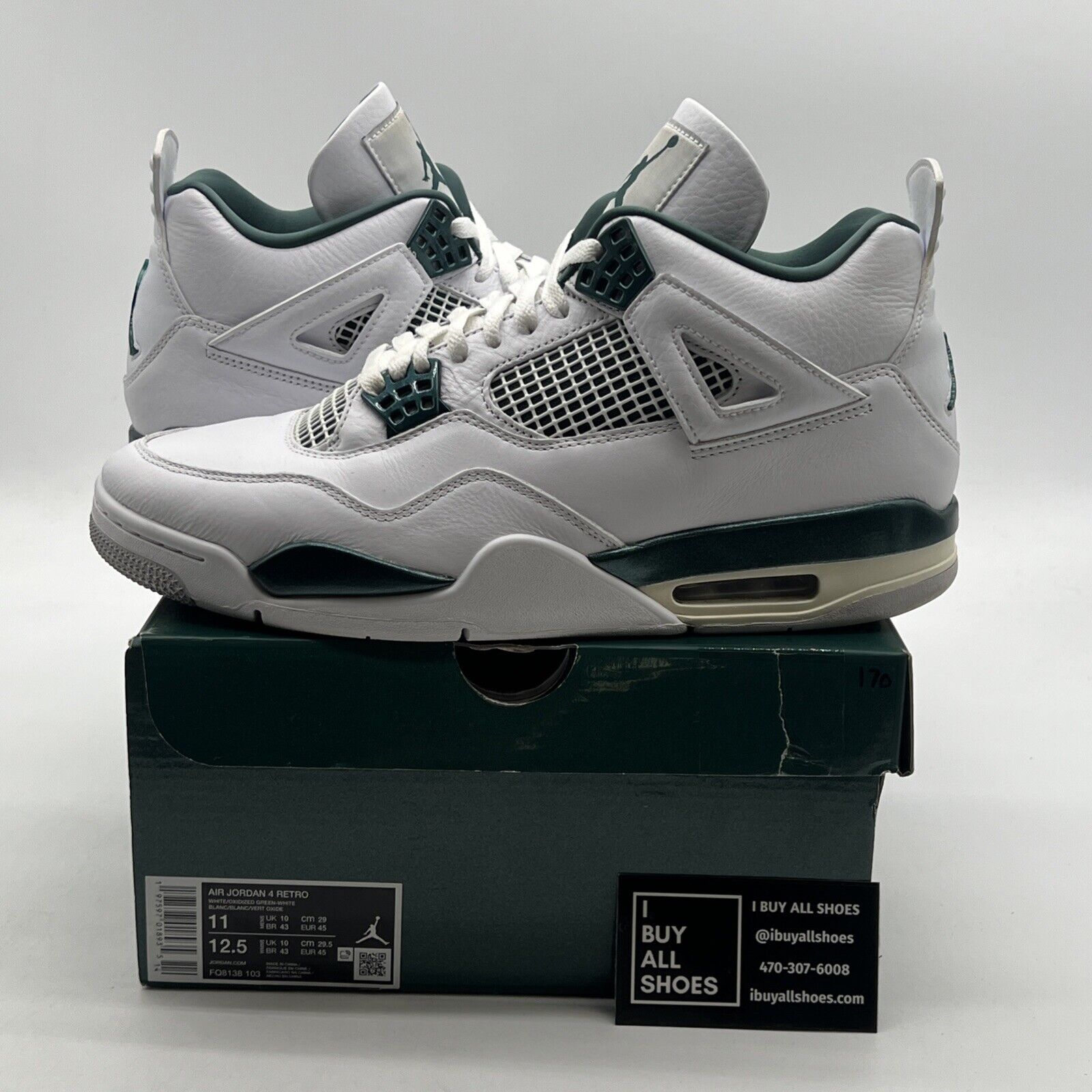 Size 11 - Air Jordan 4 Retro Oxidized Green (FQ8138-103)