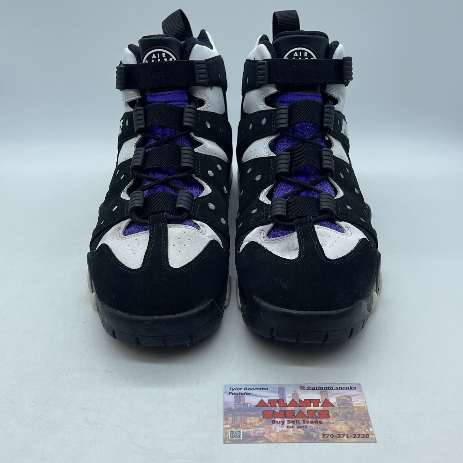 Size 12 - Nike Air Max 2 CB 94 2015 Black Purple White Suede (305440-006)